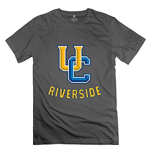FUDI Men's NCAA UC Riverside Highlanders logo T-shirt - DeepHeather