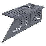 wolfcraft 5208000 - Équerre 3D d'onglet - Traçage angle de 45° à 90° - 150 x 275 x 66 mm