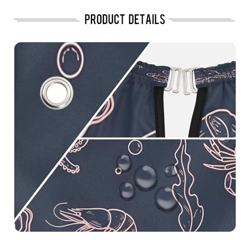 Capa de Barbero Impermeable con Animales Marinos para Hombre miniatura 4