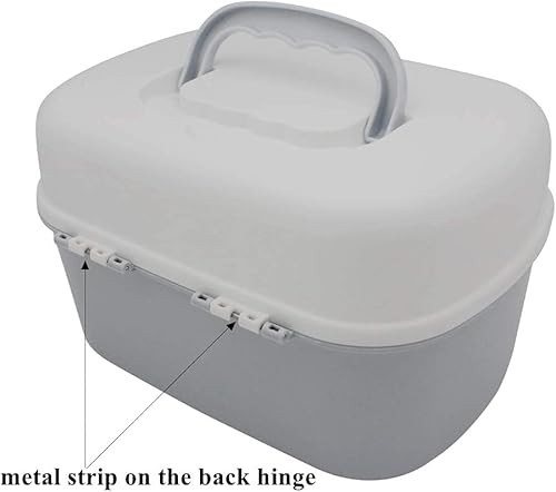 Miniatura 7 de BangQiao - Botiquín de primeros auxilios de plástico blanco, caja organizadora familiar para medicamentos de emergencia