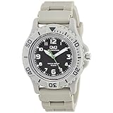 [シチズン Q&Q] アナログ ソーラー腕時計 10気圧防水 ウレタンベルト E02A-004VK メンズ グレー