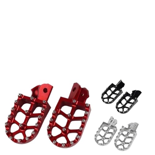 Repose-pieds moto CRF 250F antiderapant pedales larges en alliage noir