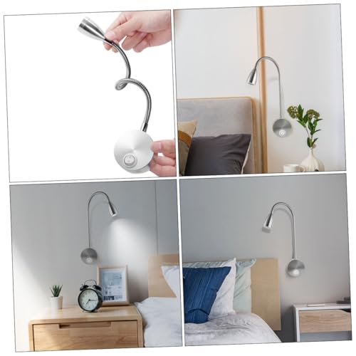 Lámpara de pared LED Mipcase luz cálida orientable para lectura en dormitorio 4