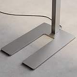 Arcchio LED Büro Stehlampe dimmbar silber, Bürolampe Uplight und Downlight Deckenfluter 6000lm 4000K Standleuchte Office Büro-Stehleuchte