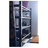 IKEA TJUSIG Schuhregal schwarz 79 x 32 x 37 cm