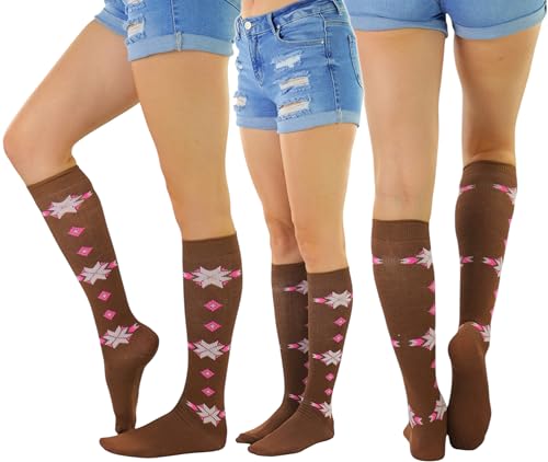 Image of ToBeInStyle Women's Pack of 6 or 12 Knee High Socks