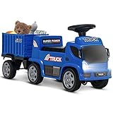 🚜【Ideales Geschenk für Kinder im Alter von 18 bis 36 Monaten】 Unser Kindertruck ist ein perfektes Geschenk für Jungen und Mädchen. Das Fuß-zu-Boden-Design hilft Kleinkindern im Alter von 18 bis 36 Monaten, ihre Beinmuskeln beim Rutschen zu trainieren. Darüber hinaus fördert es auch die Hand-Fuß-Koordination und Motorik der Kinder.