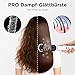Pro Dampf Glättbürste, PARWIN PRO BEAUTY 3-in-1 Haarglätter Bürste, LED-Anzeigeleuchte, Ionentechnologie & Dampf für doppelte Pflege, reduziert Schäden, 4 Temperatureinstellungen - Weiß