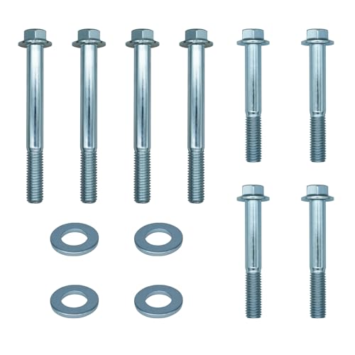 12pcs M10-1.5 Engine Support Bolt Kit Bolt Flanges for LSX LS LS1 4.8L 5.3L 6.0L 6.2L LR4 LQ4 LS6 LQ9 L33 LS2 LH6 L92 L76 LY2 LY5 LY6 LC9 LFA LH8 LMG