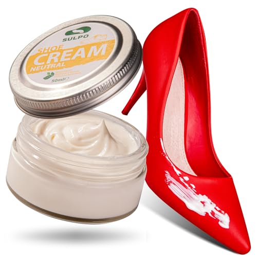 SULPO Cirage incolore - Shoe Cream - Cirage pour chaussures - Crème pour cuir - nettoyant chaussure - Basé sur l'eau - renovateur - Entretien du cuir - Cuir...