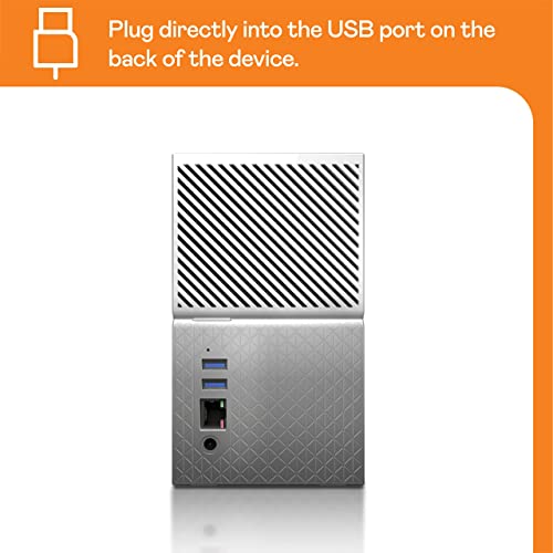 Armazenamento pessoal na nuvem WD 12TB My Cloud Home Duo - WDBMUT0120JWT-NESN