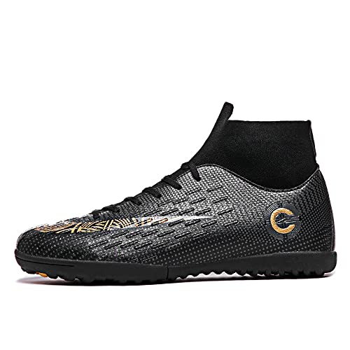 Mens Soccer Cleats Football Boots High-Top Outdoor/Indoor Training Athletic Sneaker