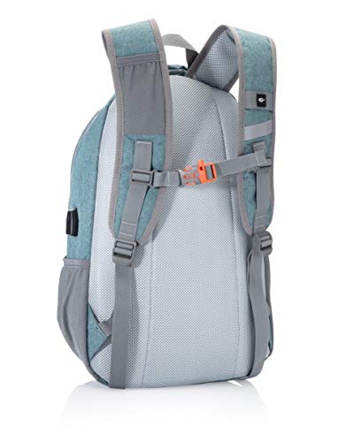 One Trail Daypack | 20L Laptop Backpack | Usb Charging Port (Teal Colorblock) #TOP1