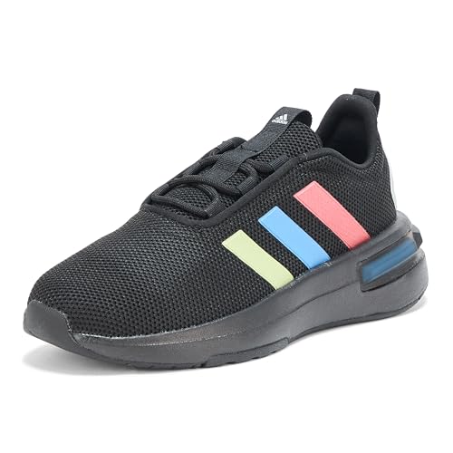 adidas Racer TR23 Sneaker, Black/Silver Metallic/Black, 2.5 US Unisex Little Kid