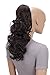 Produktbild PRETTYSHOP 45cm Haarteil Zopf Pferdeschwanz Haarverlängerung Voluminös Gewellt Schokobraun PH20