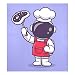 Naanle Zmywarka magnetyczna osłona astronauta szef kuchni przednia pokrywa zmywarki magnetyczne dom szafka naklejki urządzenia naklejki lodówka dekoracyjne 58 cm x 66 cm