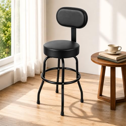 Padded Guitar Stool with Backrest