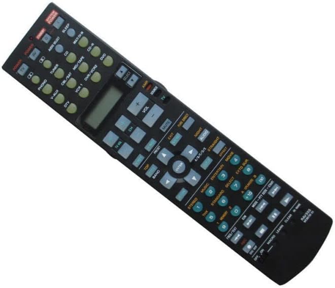 Replacement Remote Control Replace for TV/Audio/Projector for Yamaha RAV354 WE887200 RX-V4600 RX-V4600BL RAV355 AV Receiver