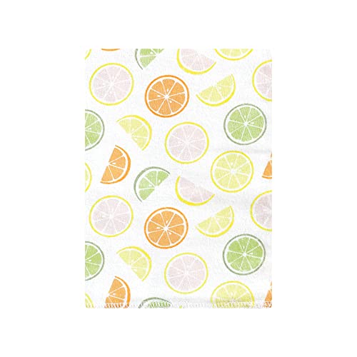 Image of Hudson Baby Unisex Baby Cotton Flannel Burp Cloths Bundle, Citrus Orange, One Size