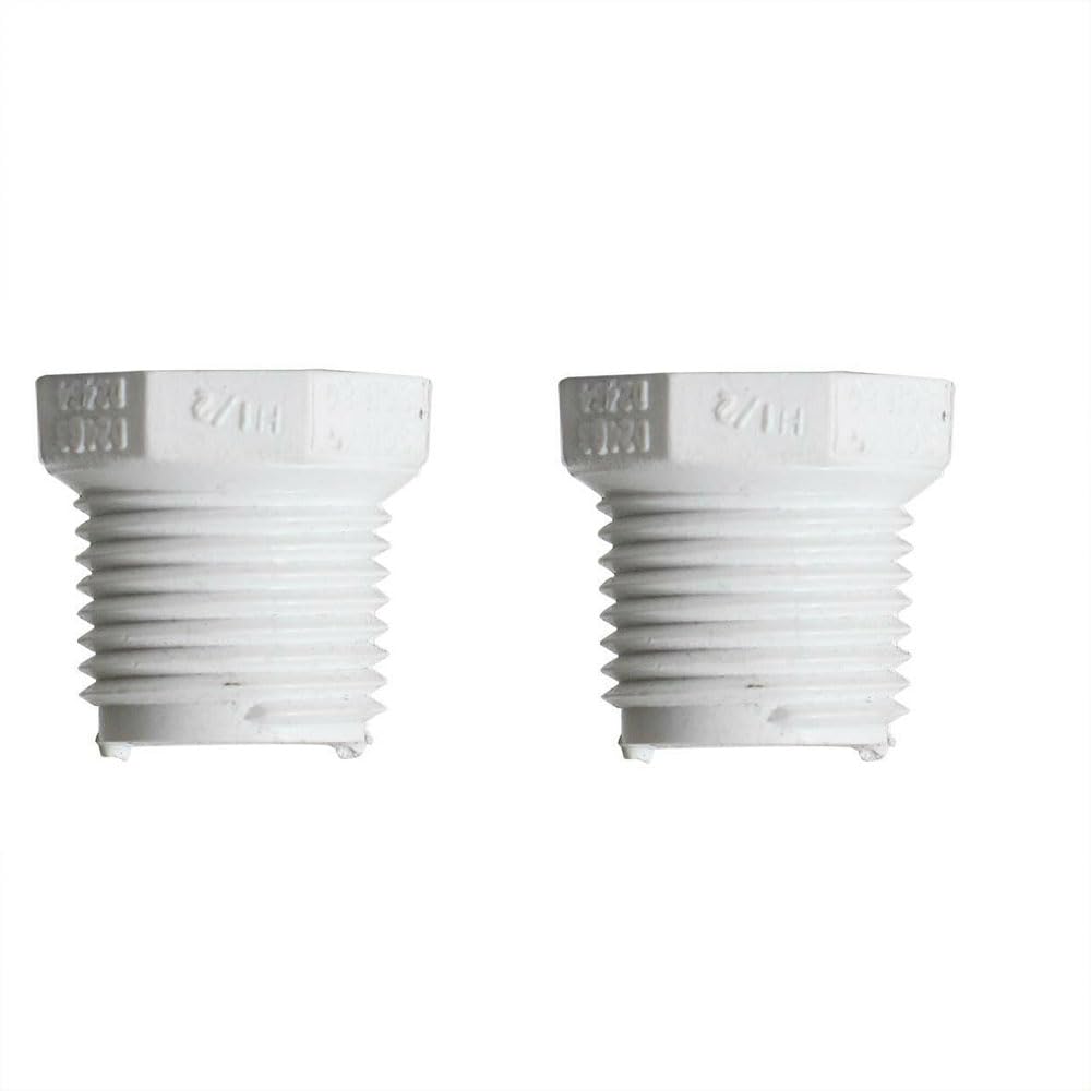 GULUANT 2 Pack Replacement 1/2 Inch x 1/4 Inch Threaded x Threaded PVC Bushing Sch 40 for Primex 88206