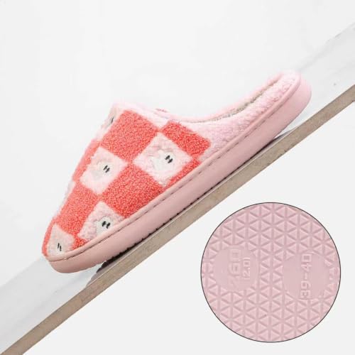 Image of Halloween Pumpkin Slippers for Womens Mens Cute Cartoon Slippers Plush Warm Memory Foam Shoes