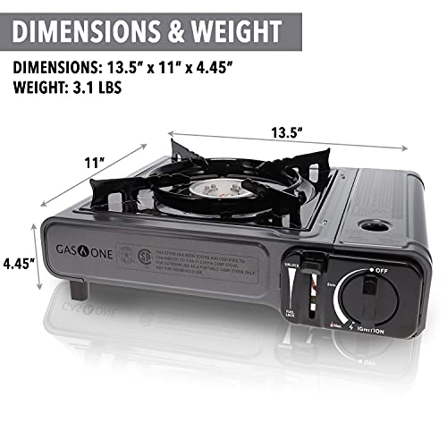 Gas One Gs-1000G 7,650 Btu Portable Butane Gas Stove #TOP1