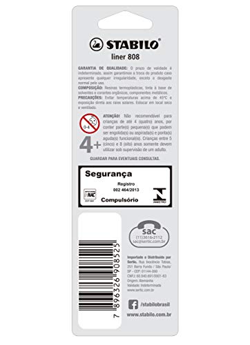 Caneta Esferográfica Blister Stabilo, Azul