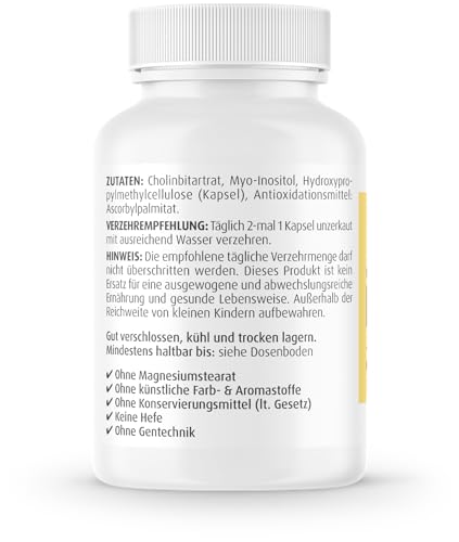 Inositol Zeinpharma Cholin Kapseln 450/450 mg, 60 Stück