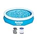 Produktbild Bestway Fast Set Aufstellpool-Set mit Filterpumpe Ø 305 x 66 cm, blau, rund