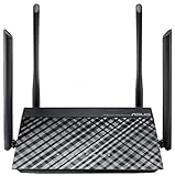 ASUS RT-AC1200G+ - Router (10,100,1000 Mbit/s, 10/100/1000Base-T(X), IEEE 802.11a,IEEE 802.11ac,IEEE 802.11b,IEEE 802.11g,IEEE 802.11n, PPPoE(MPPE Supported), PPTP, L2TP, Externo)