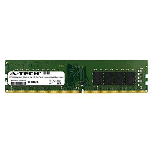 A-Tech 16GB W[ HP ProDesk esk 400 G4 Microtower fXNgbv&[NXe[V}U[{[hp DDR4 2666Mhz [RAM (ATMS322486A25823X1)