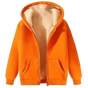 Sweat-shirt à capuche d'hiver chaud pour femmes doublé Sherpa avec fermeture éclair - Vestes polaire - Vêtement d'extérieur pour dames confortable élégant ample décontracté - Manteaux lourds à capuche