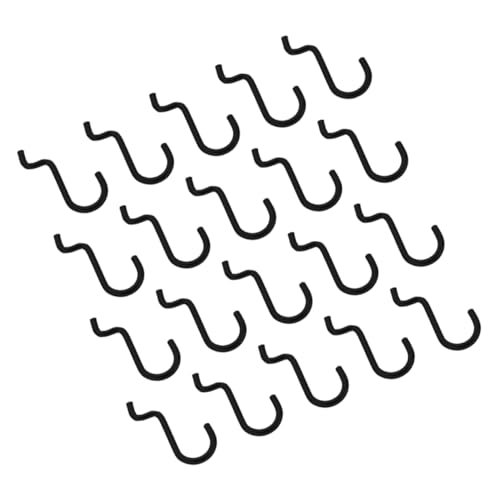 DECOMELODY 30pezzi Ganci Per Pannello Ganci e Neri Kit Per Pannello Per Organizzazione Utensili in Garage Officina e Stanza Dei Lavori Manuali