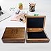 Personalized Keepsake Box | Walnut Wooden Memory Box Gift for Anniversary, Wedding, Valentine, Birthday, Baby Shower, Groomsman | Handmade Keepsake Storage Organizer | Engraved Name Box