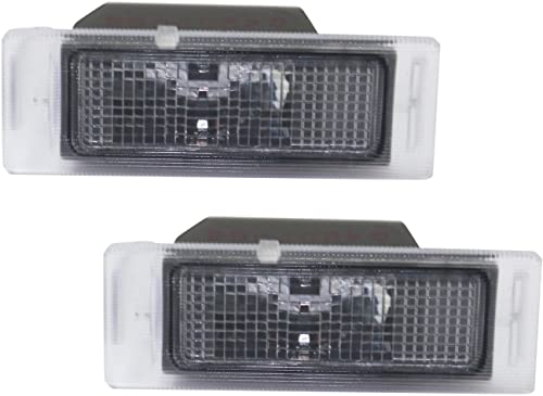 Garage-Pro License Plate Light Set of 2 Compatible with 2010-2017 Chevrolet Equinox, 2014-2020 Chevrolet Impala, 2013-2022 Chevrolet Traverse, Lens & Housing Rear, Driver and Passenger Side