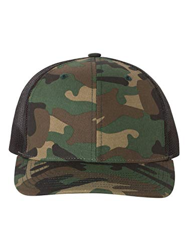 Image of Richardson 112P Patterned Snapback Trucker Hat - Custom Leather Patch Hat | No Minimals | Volume Tiered Pricing