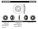 Centric Premium 120.40048 Automotive Replacement Front Brake Rotor Fits Select 2000-2009 Honda S2000