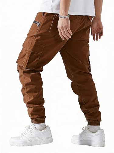 Image of Lymio Cargo for Men | Cotton Cargo Pant | Drawstring Waist Pant (Also Available in Plus Sizes) (34-37)