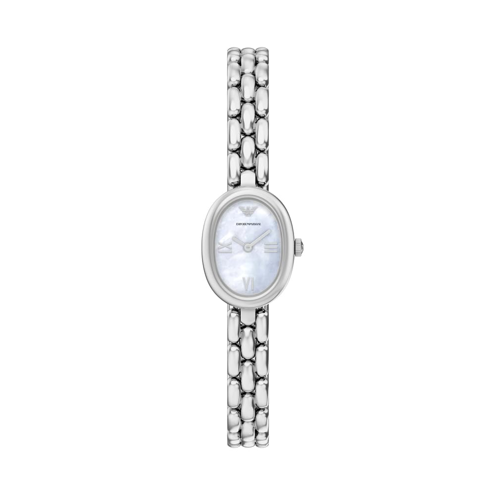 Emporio Armani Multicolored Two-Hand Stainless Steel Watch