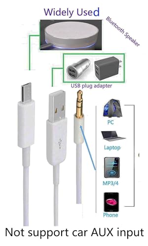 Cable 2 en 1 Micro USB-B y Jack 3.5mm para audio y carga 1m miniatura 2