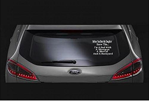 I'm a Dad with a Gun,showel,backyard...,custom Vinyl Decal/bumper Sticker for Windows,cars,trucks,macbooks.etc.#98162