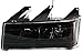 Evan-Fischer EVA13572020066 Headlight Composite Driver Side LH Driving Lamp Light headlamp Plastic lens OE Style Clear DOT, SAE approved