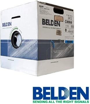 Belden Wire&cable 2412006a1000 4 Pair 23 Gauge Cmr Rated - Blue - 1m'