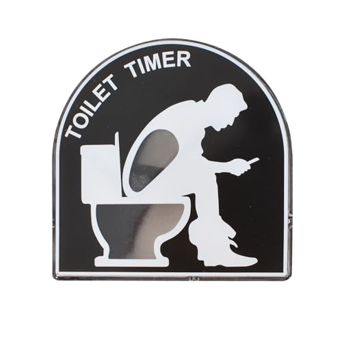 Temporizador de Arena Reloj de Arena 5 Minutos Baño Temporizador Inodoro Herramienta Sincronización para el Juegos, Decoración del Hogar Jardín, Juguete para Hombres, Marido, Papá (Negro)