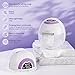 b&h Breast Pump Hands Free with Night Light, S33 Portable Electric Wearable Breastfeeding Pump, 4 Modes & 9 Levels, 17/19/21/24/27mm Flange, Baby Mouth Double-Sealed Flange, Milk Pump for Moms -Purple