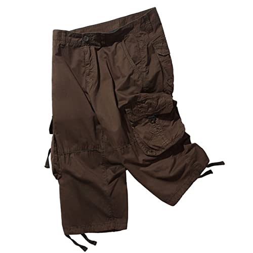 Mens Shorts Casual, Big And Tall Shorts For Men Summer Shorts For Men Slim Fit Shorts Men Hybrid Shorts Men Mens Black Shorts Golf Shorts Men 7 Inch Inseam Mens Loose Fit Cargo Coffee,S #TOP1