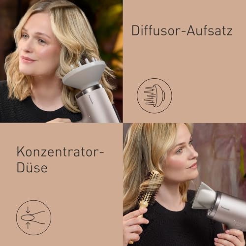 Panasonic EH-NA9N-E825 nanoe™ & Mineral-Ionen-Haartrockner, Anti-Haarschäden, Schnelltrocknen, Intelligente Sensorik… – Ansicht 6
