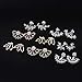 Suyi Fashion Hollow Lotus Flower Earrings Crystal Simple Chic Stud Earrings Set (8 Pairs Set2)