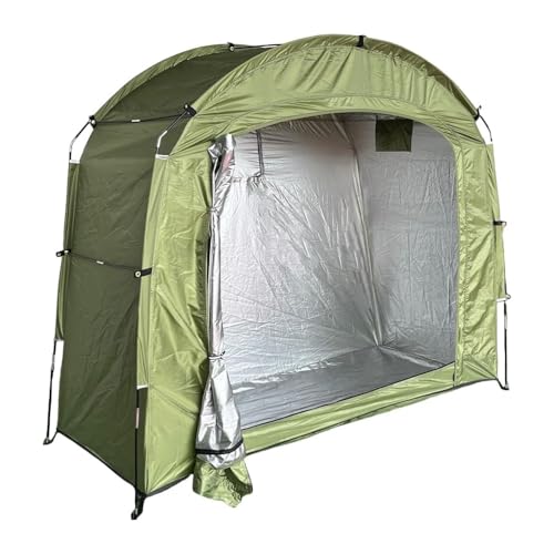 NUOMIE バイクハウス 屋外 自転車テント 広いスペース 1?4台用 大型バイク保管庫 屋外保管庫 折りたたみ式 防水オックスフォード生地 防風性 防水性 紫外線防止 耐摩耗性 耐久性 組み立てが簡単 物置 収納 倉庫 現場 休憩所 駐車場 ガレージ