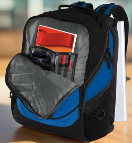 Image of Broad Bay Middle Tennessee State Backpack | Official MTSU Logo, Padded Laptop Computer Section, Premium 600 Denier Nylon Fabric,